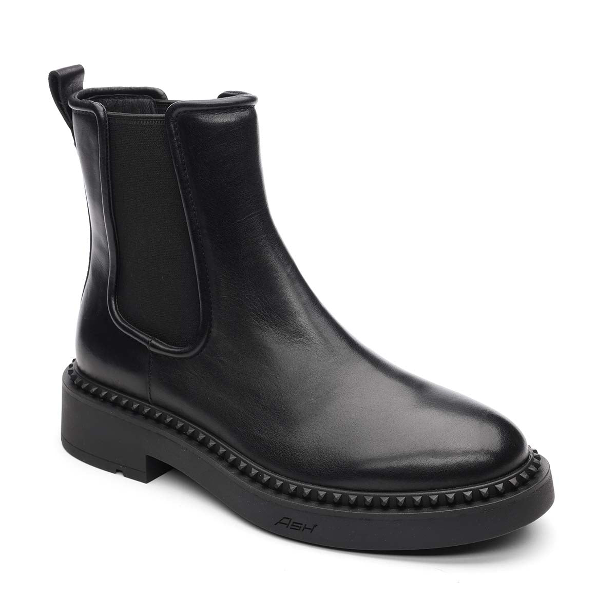 Madison Black Leather Chelsea Boots Women s ASH