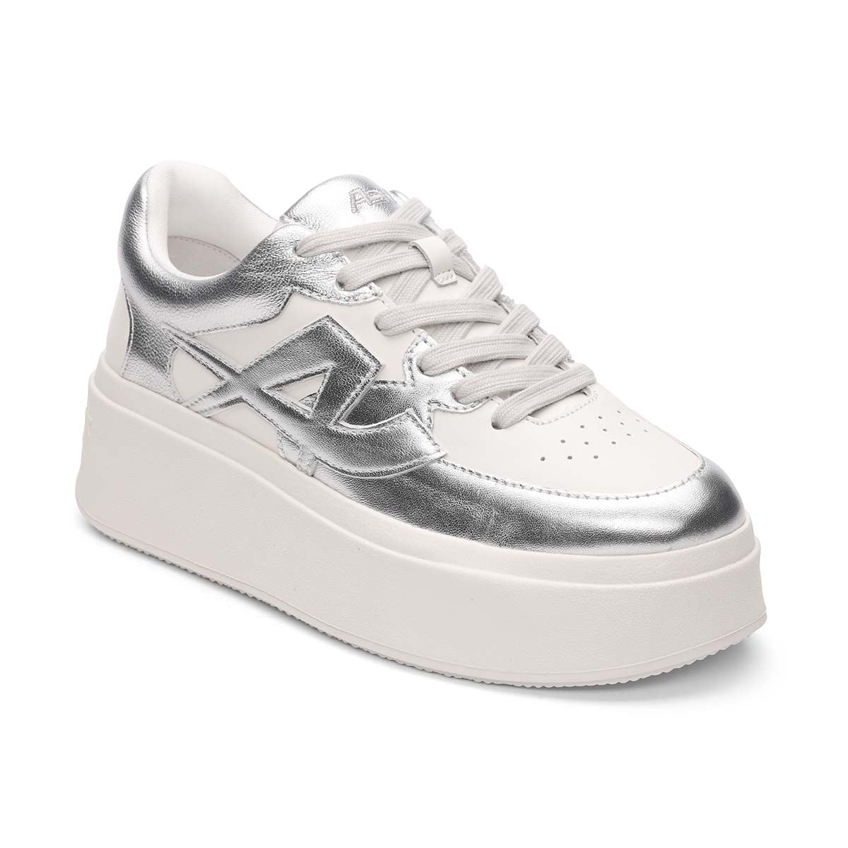 Silver platform shops sneakers