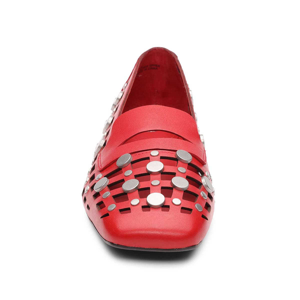 Bali Square Toe Open Weave Studded Loafer