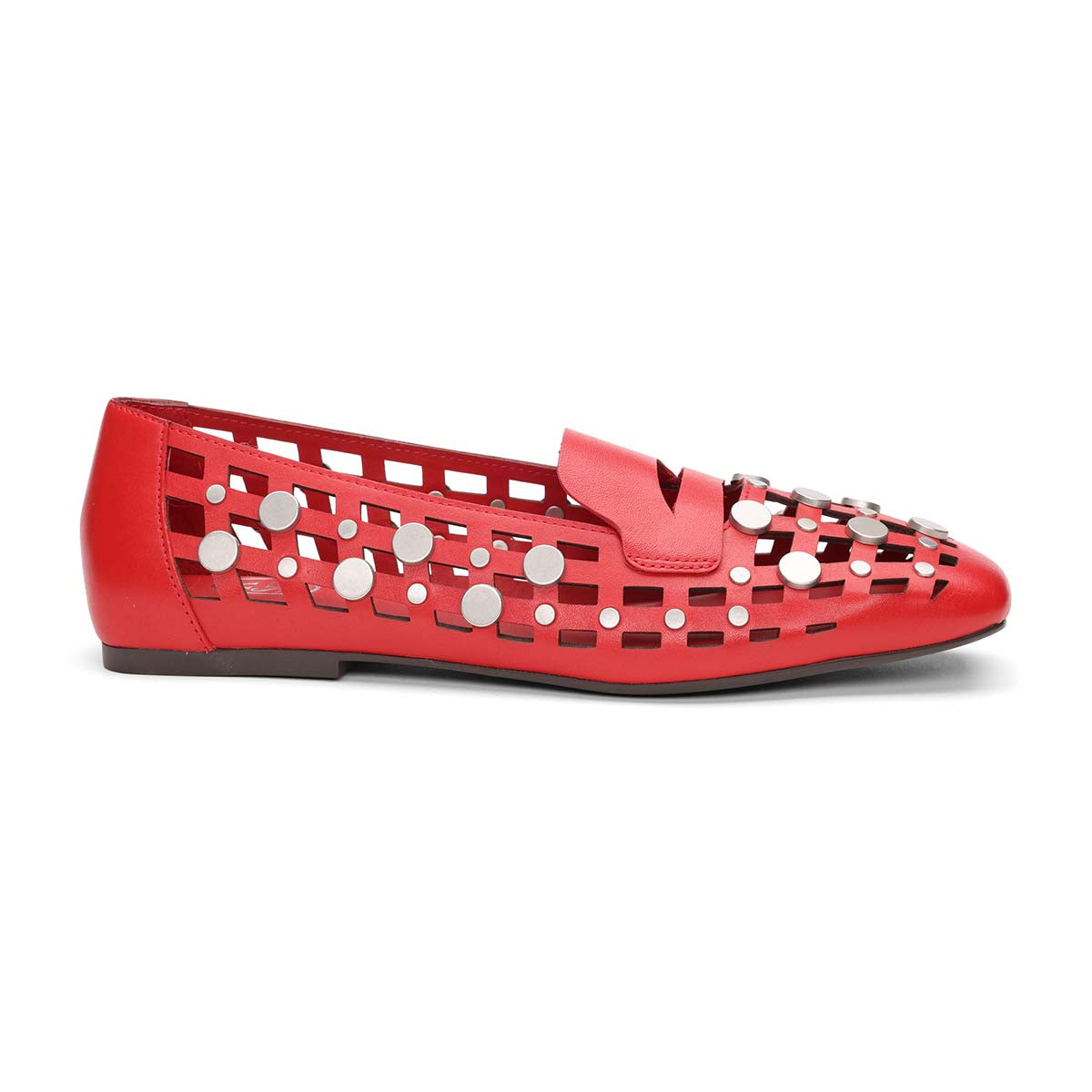 Bali Square Toe Open Weave Studded Loafer