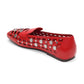 Bali Square Toe Open Weave Studded Loafer