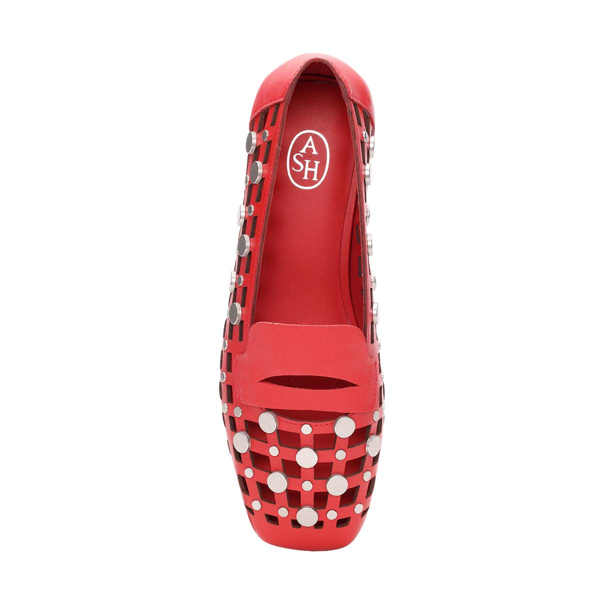 Bali Square Toe Open Weave Studded Loafer