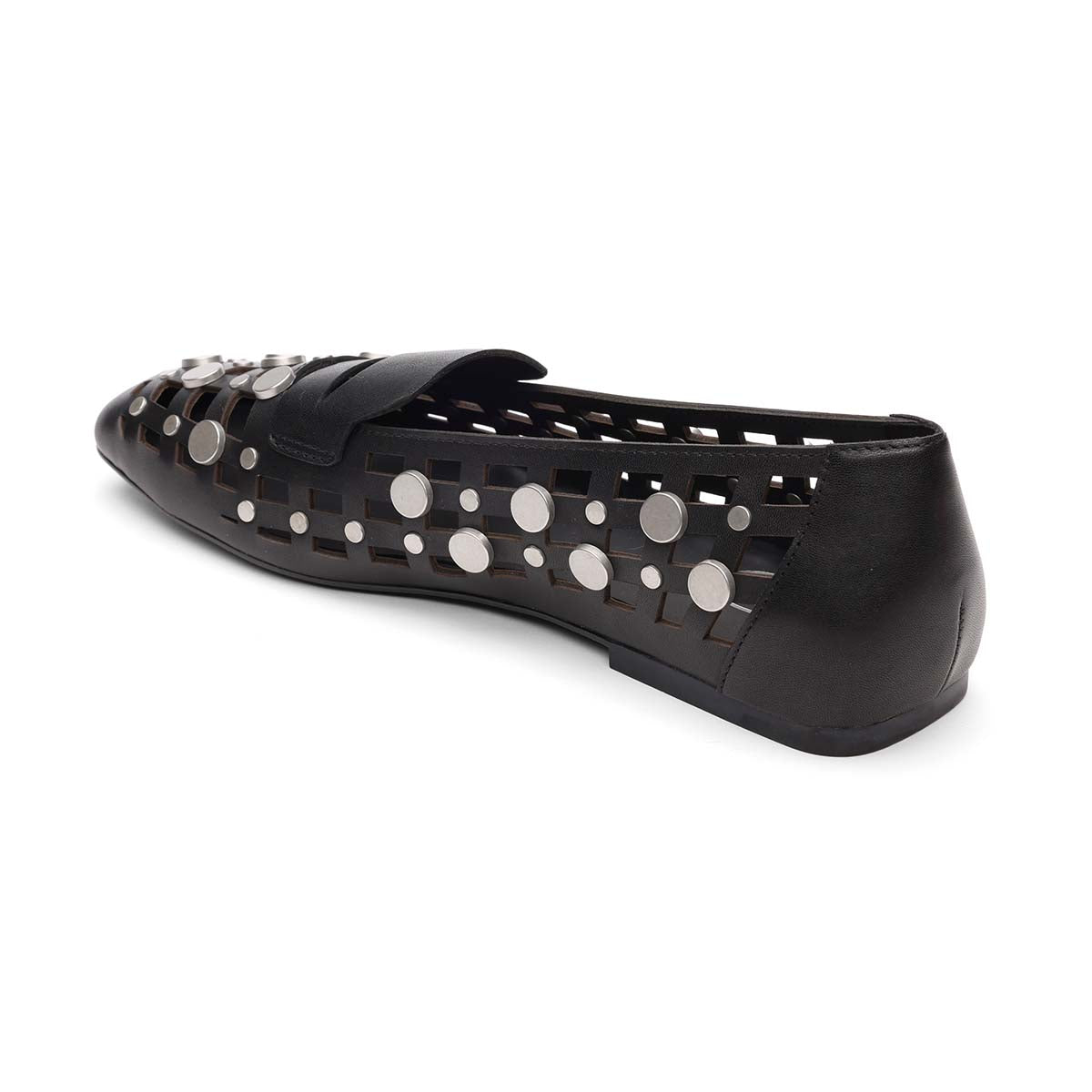 Bali Square Toe Open Weave Studded Loafer