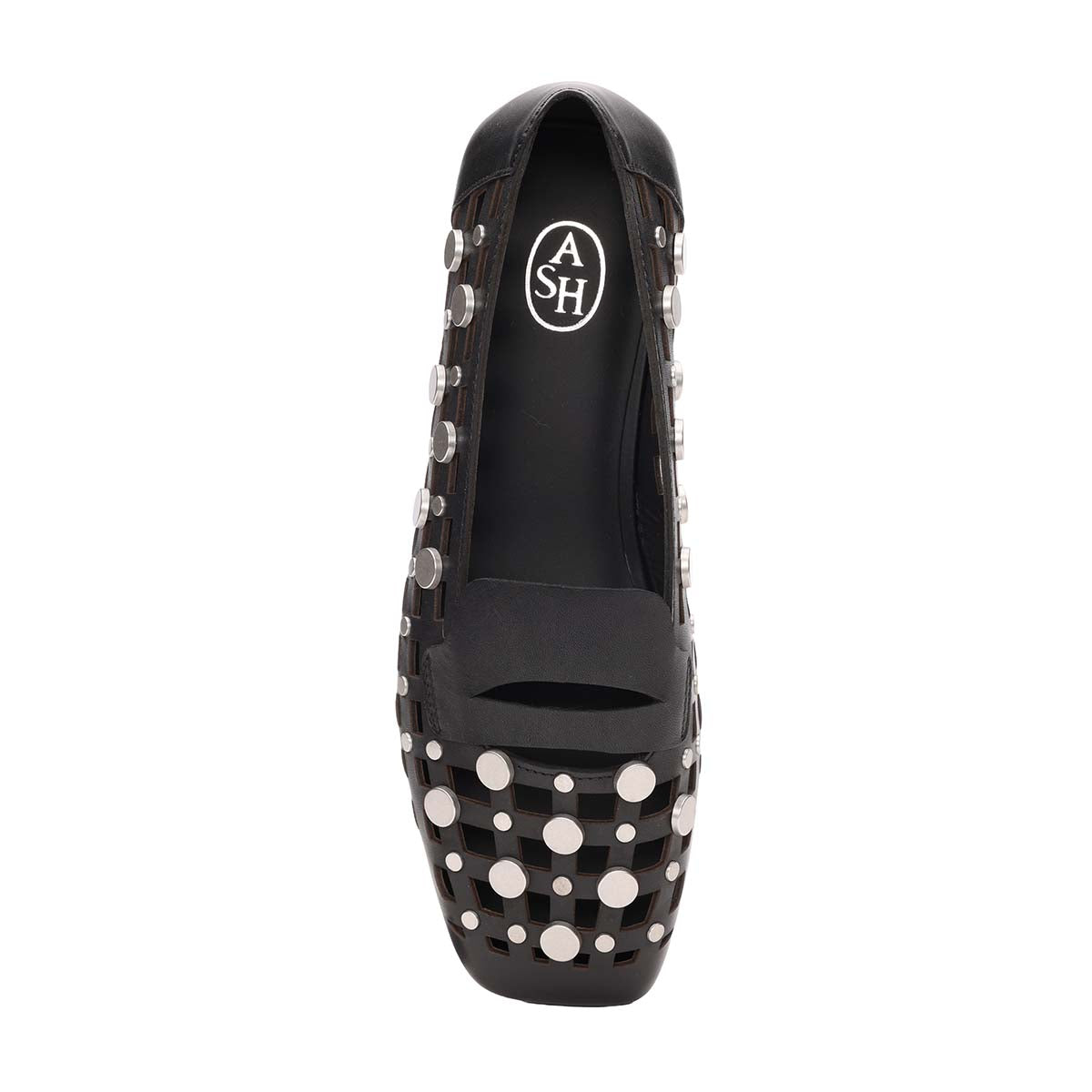 Bali Square Toe Open Weave Studded Loafer