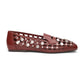 Bali Square Toe Open Weave Studded Loafer