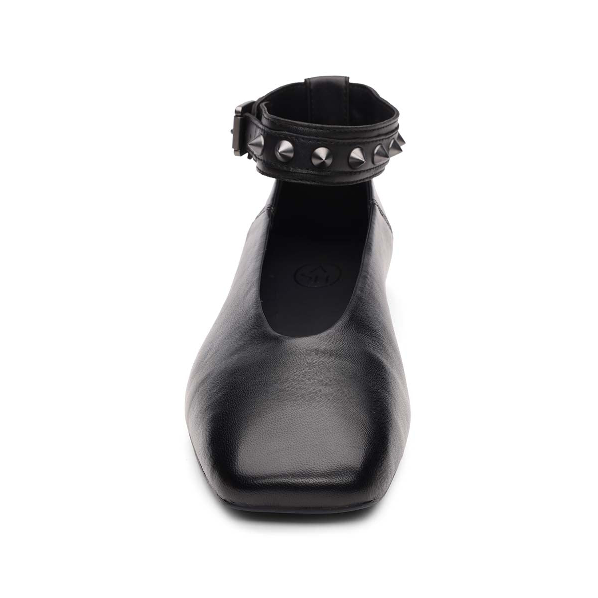 Best Square Toe Ballet with Studded Ankle Strap