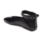 Best Square Toe Ballet with Studded Ankle Strap