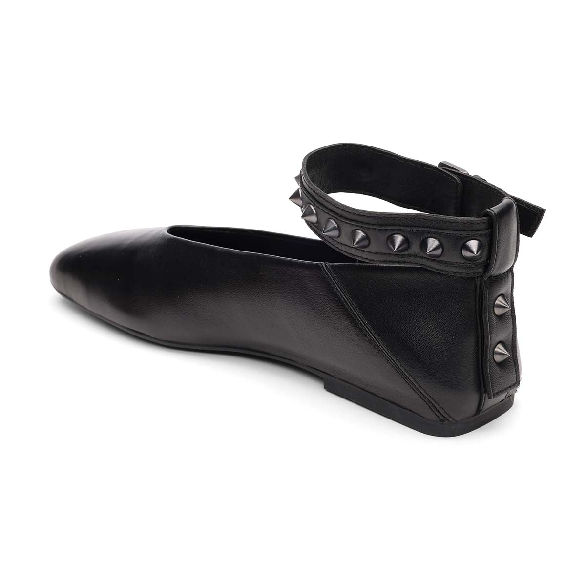 Best Square Toe Ballet with Studded Ankle Strap