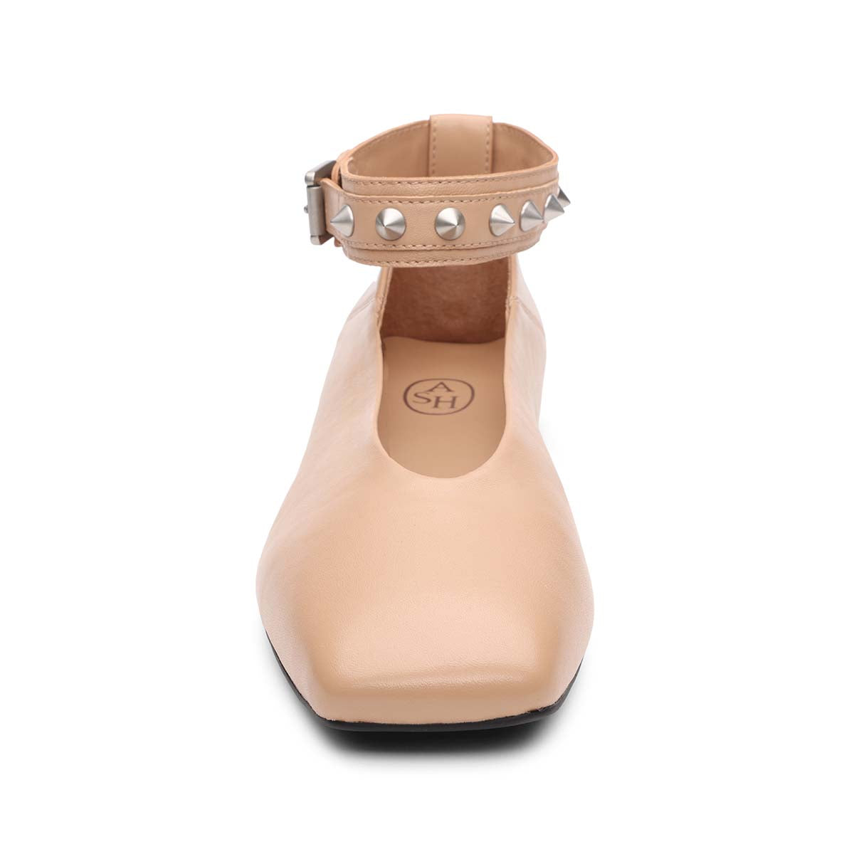 Best Square Toe Ballet with Studded Ankle Strap
