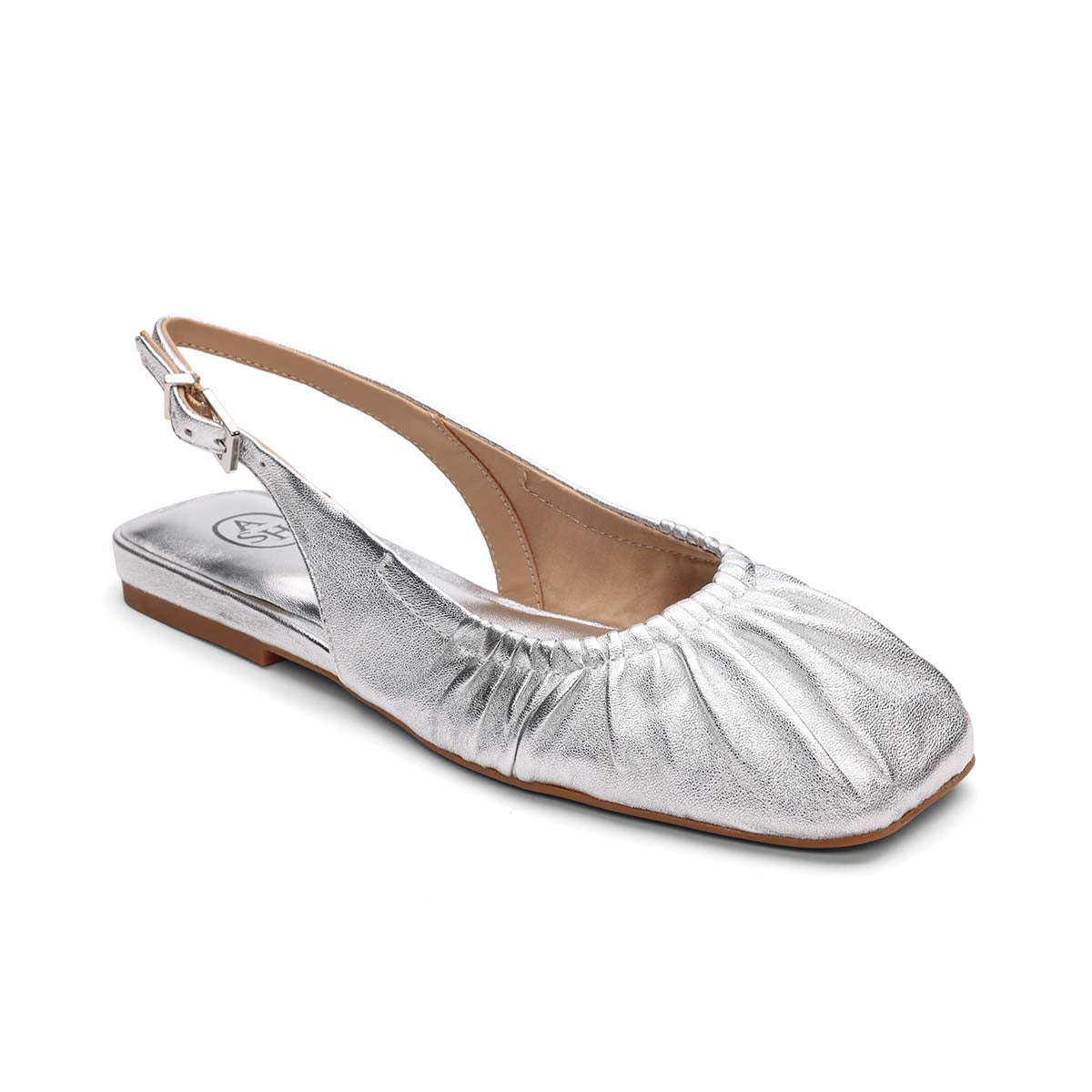 Bibi Pleated Slingback Ballet