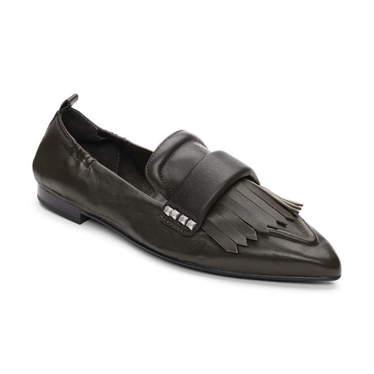 Blitz Leather Ballet Flats - ASH