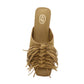 Brigitte Fringe Slide Flat Sandal