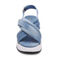 Delia Denim Sport Low Wedge Sandal