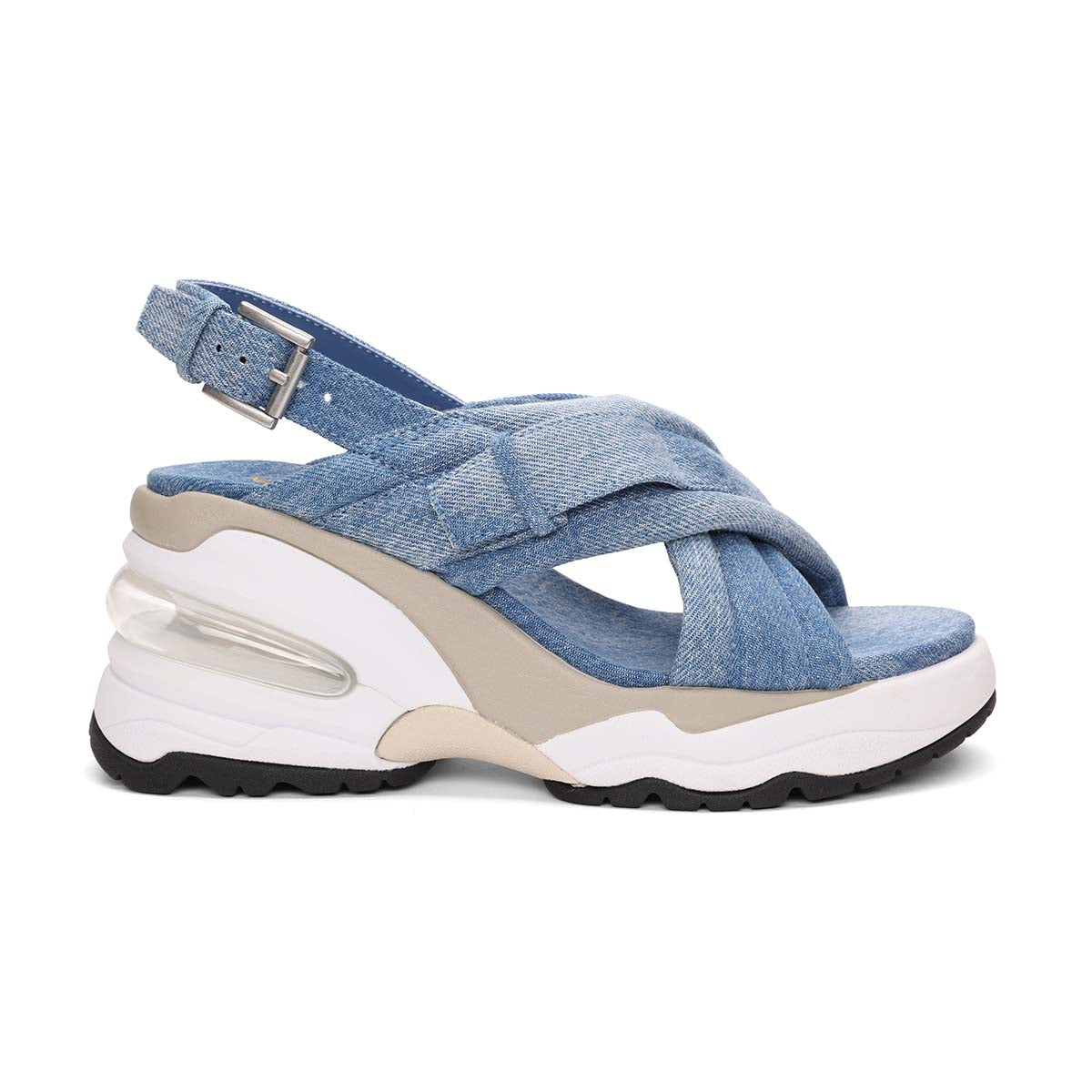 Delia Denim Sport Low Wedge Sandal