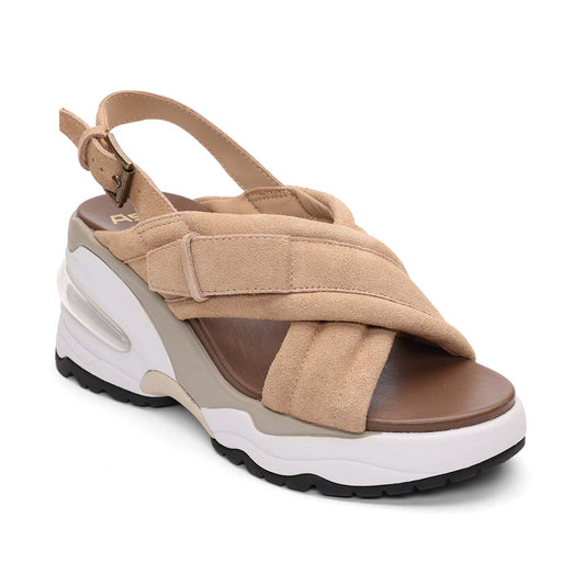 Delia Bis Suede Sport Low Wedge Sandal
