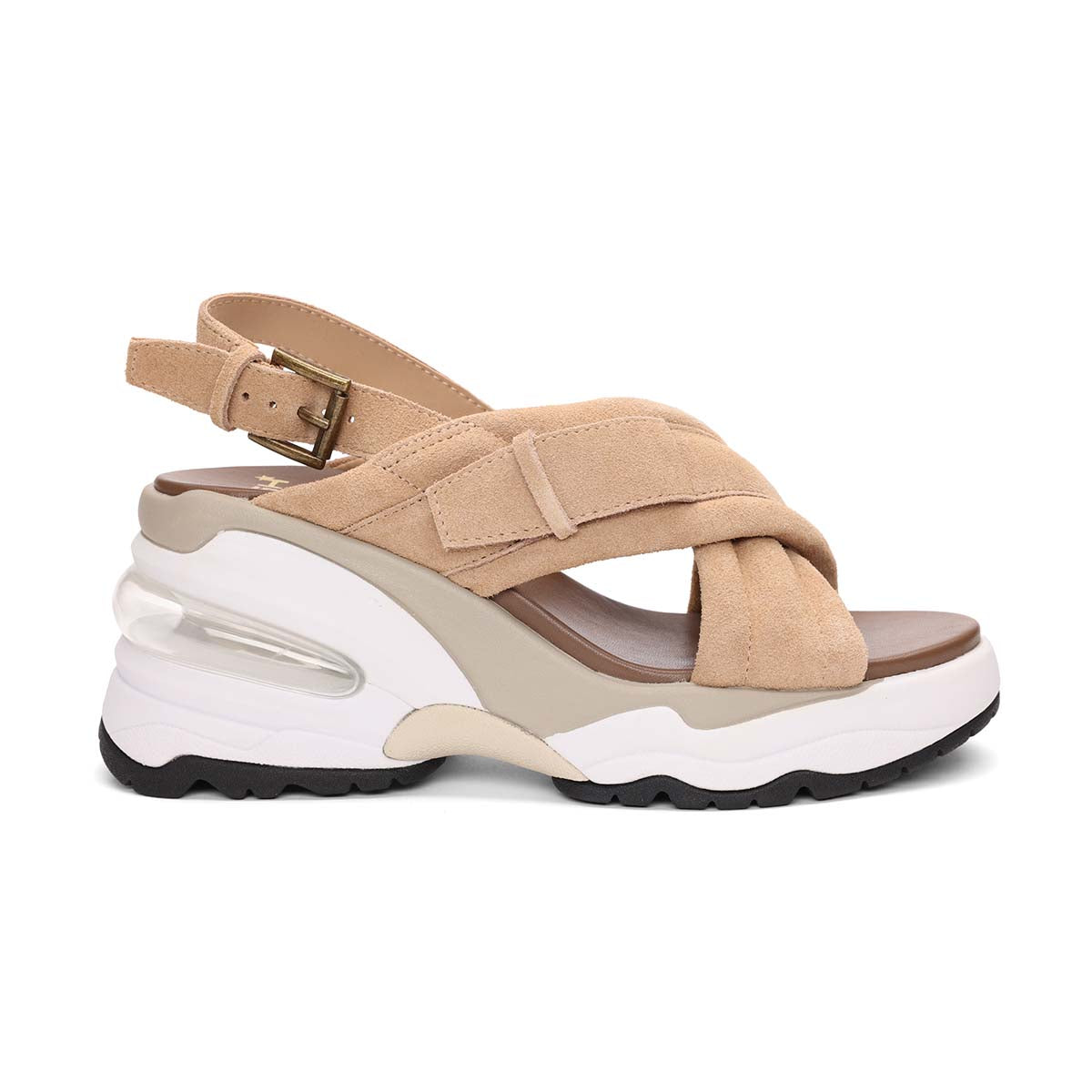 Delia Bis Suede Sport Low Wedge Sandal