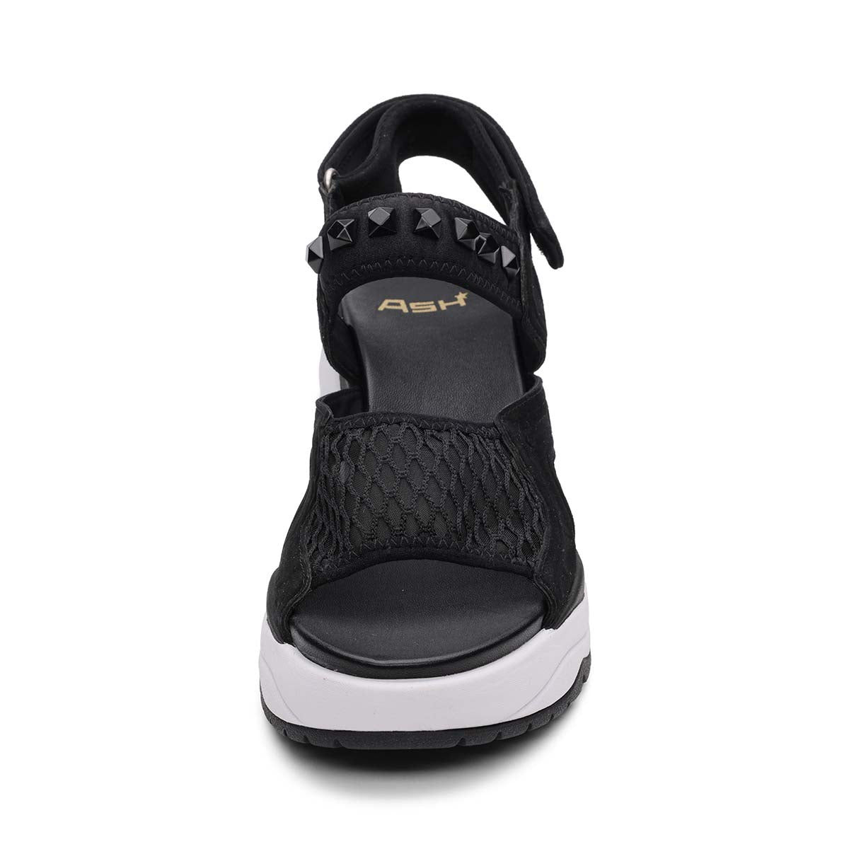 Diva Mesh Studded Sport Low Wedge Sandal