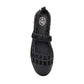 Elly Caged Leather Flatform Espadrille