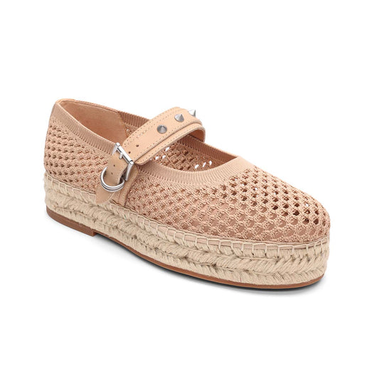 Estella Knit Mesh Flatform Espadrille