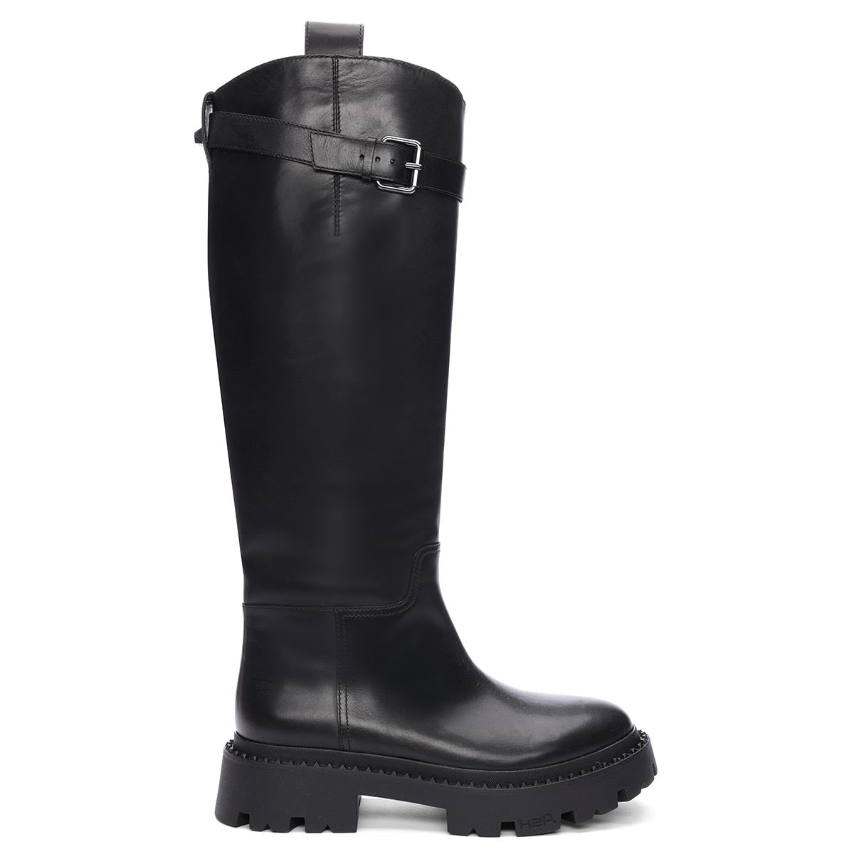 Womens black riding top boots