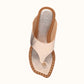 Genius Flat Toe Thong Sandal with Studded Footbed Detail