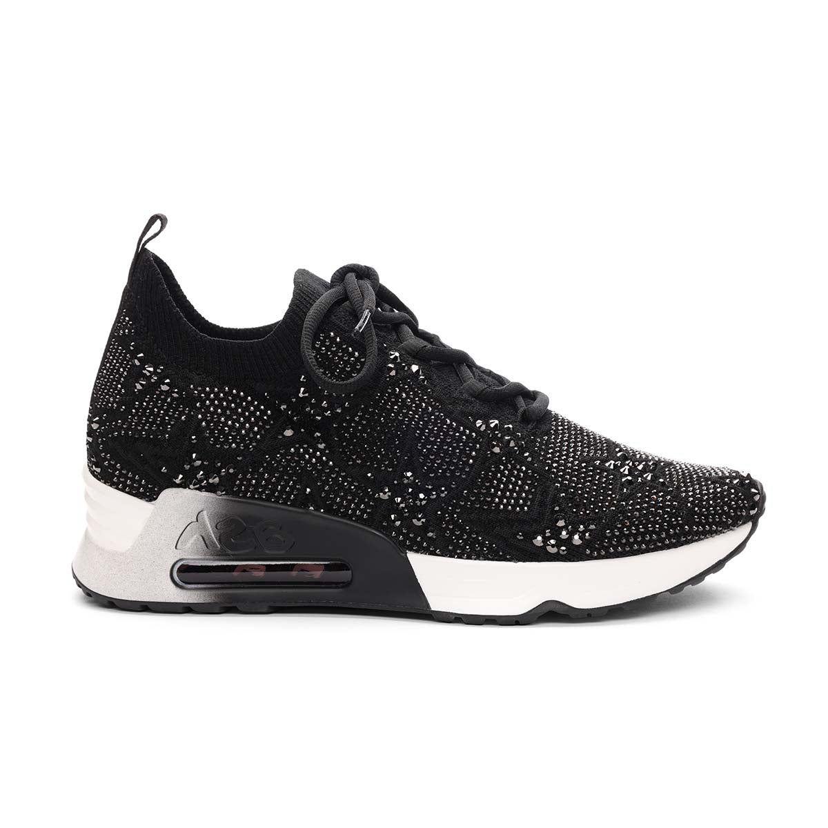 Lucky Shine Black Knit Sneakers Women's Knit Runners