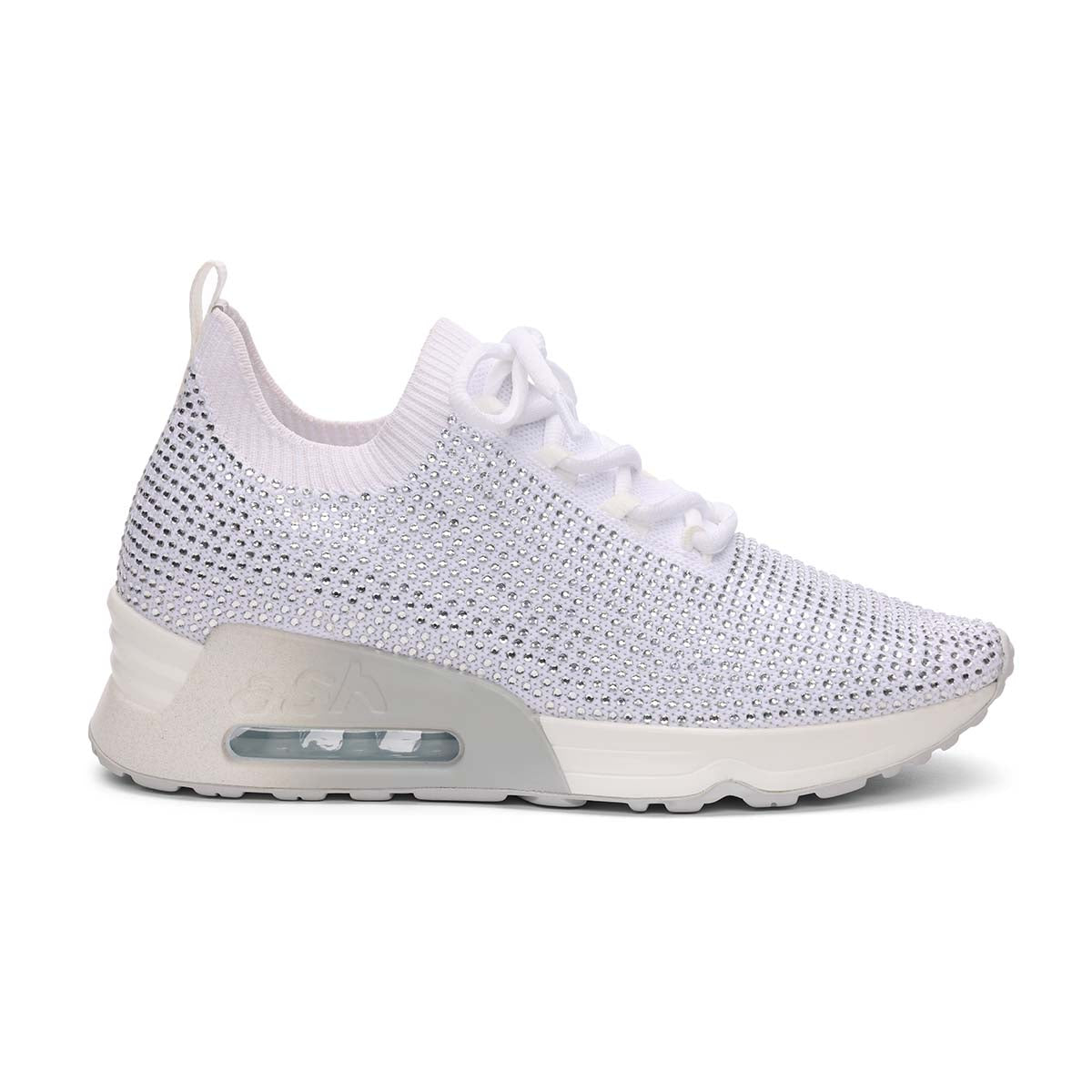 White embellished sales trainers