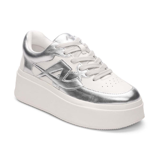 Malva Metallic Leather Platform Sneaker