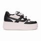 Match Eco-Friendly Tumbled Leather Platform Sneaker