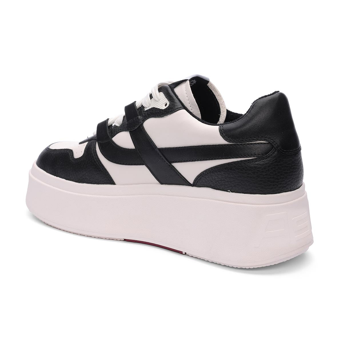 Match Eco-Friendly Tumbled Leather Platform Sneaker