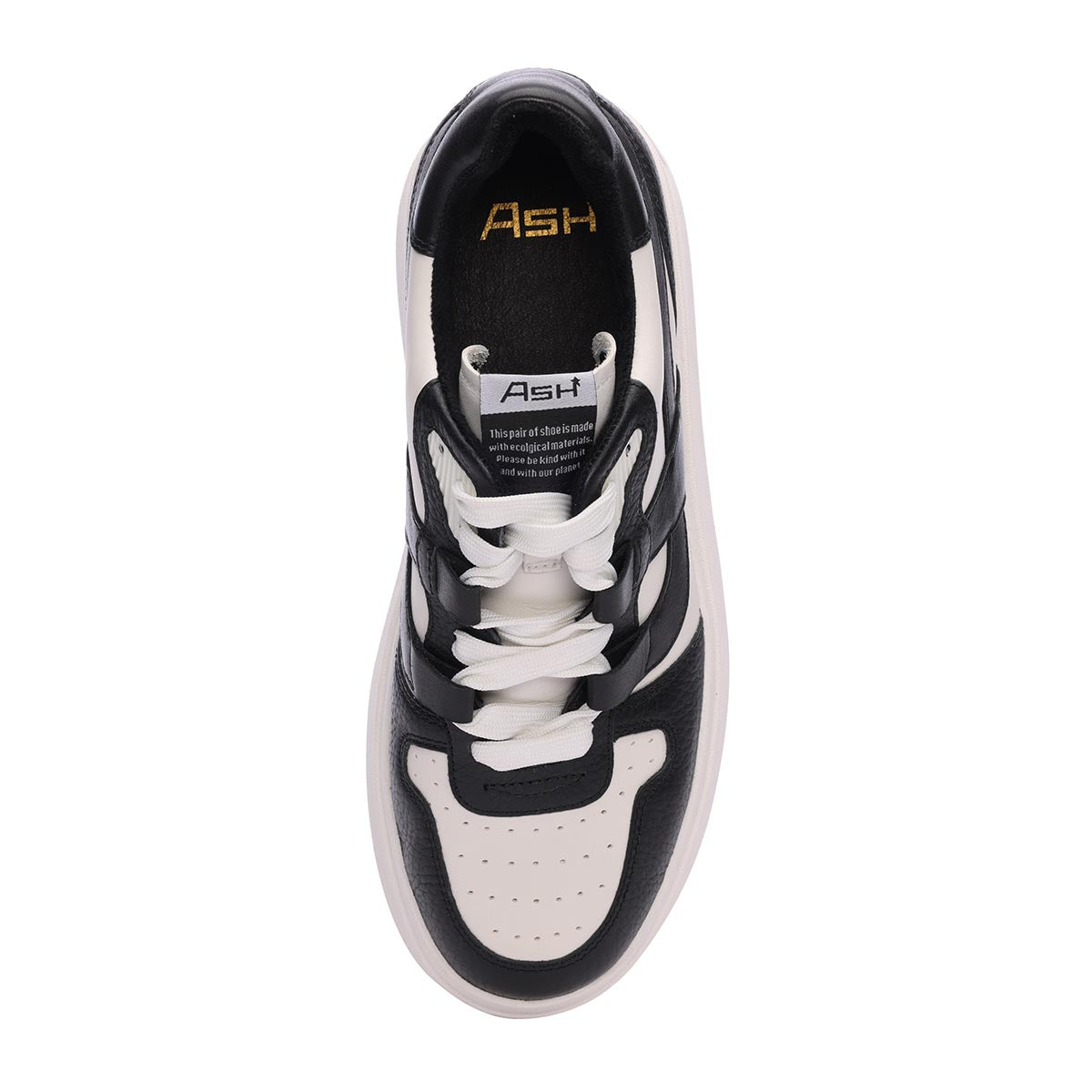 Match Eco-Friendly Tumbled Leather Platform Sneaker