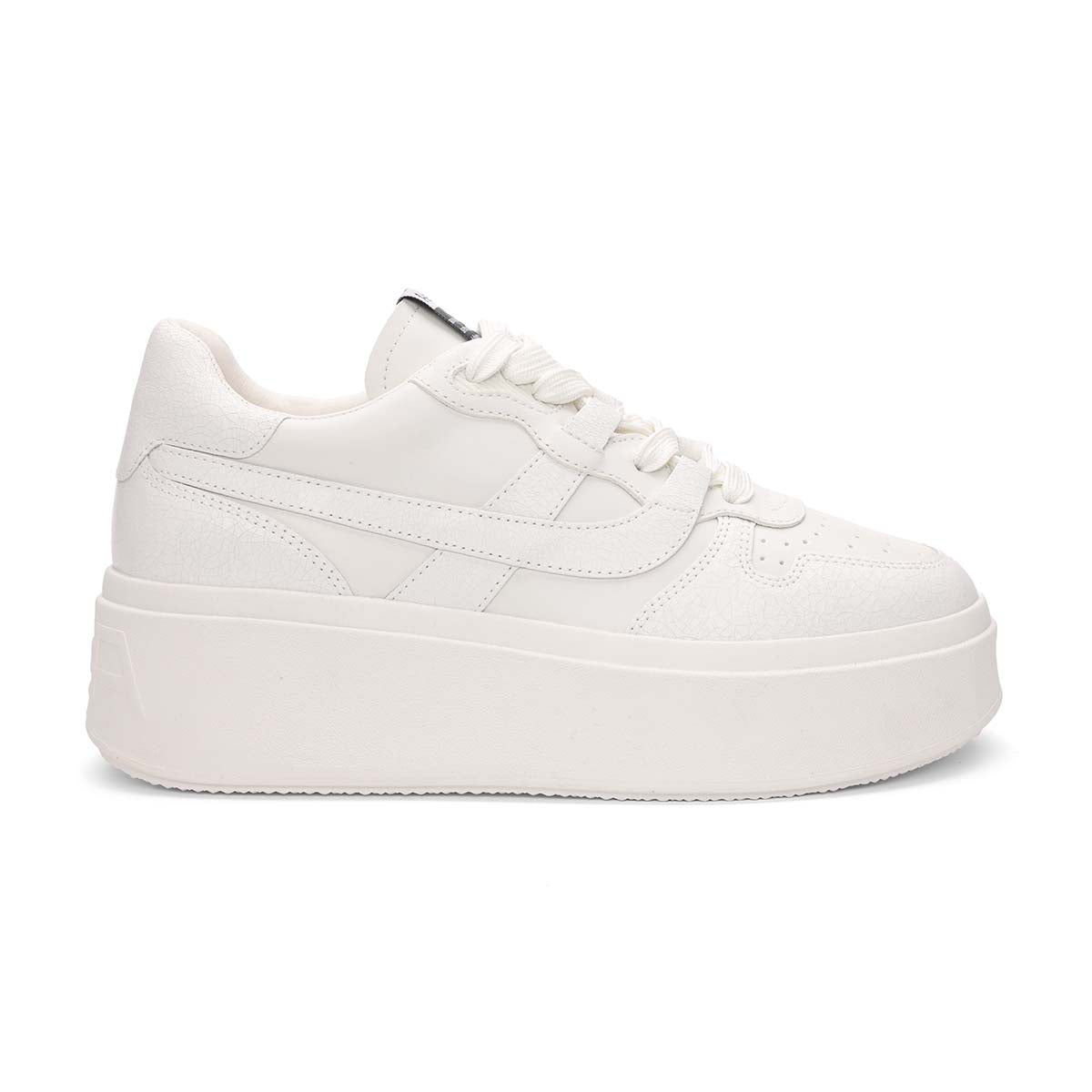 Match Eco-Friendly Tumbled Leather Platform Sneaker