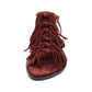Panic Tstrap Studded Fringe Flat Sandal