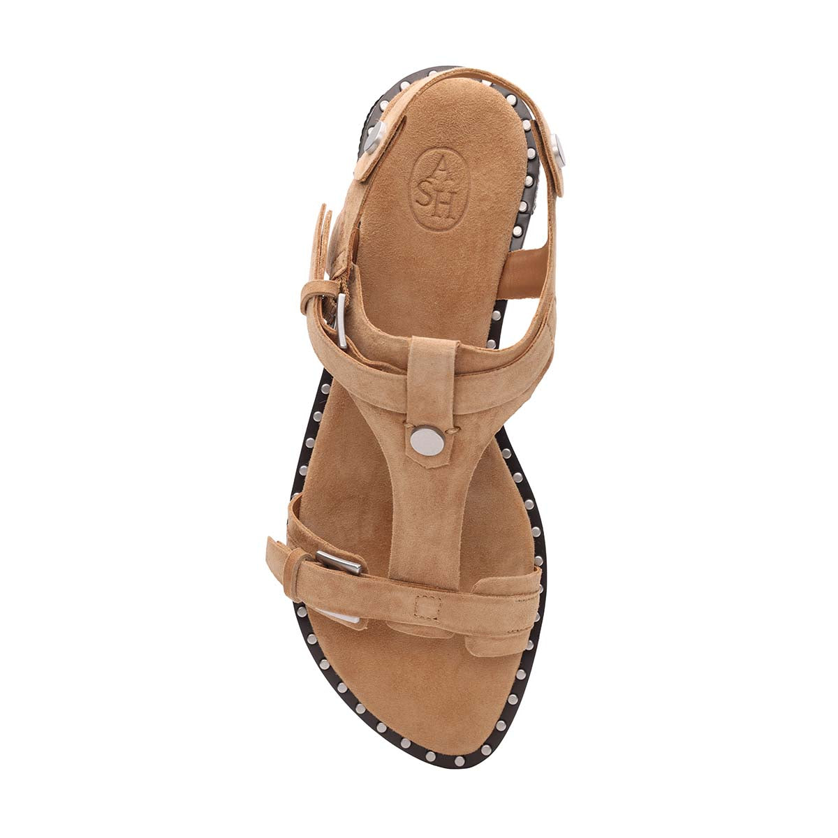 Piper T-Strap Studded Flat Sandal