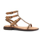 Play 2 Suede Gladiator Studded Flat Sandal
