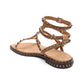 Play 2 Suede Gladiator Studded Flat Sandal