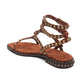 Play 2 Suede Gladiator Studded Flat Sandal