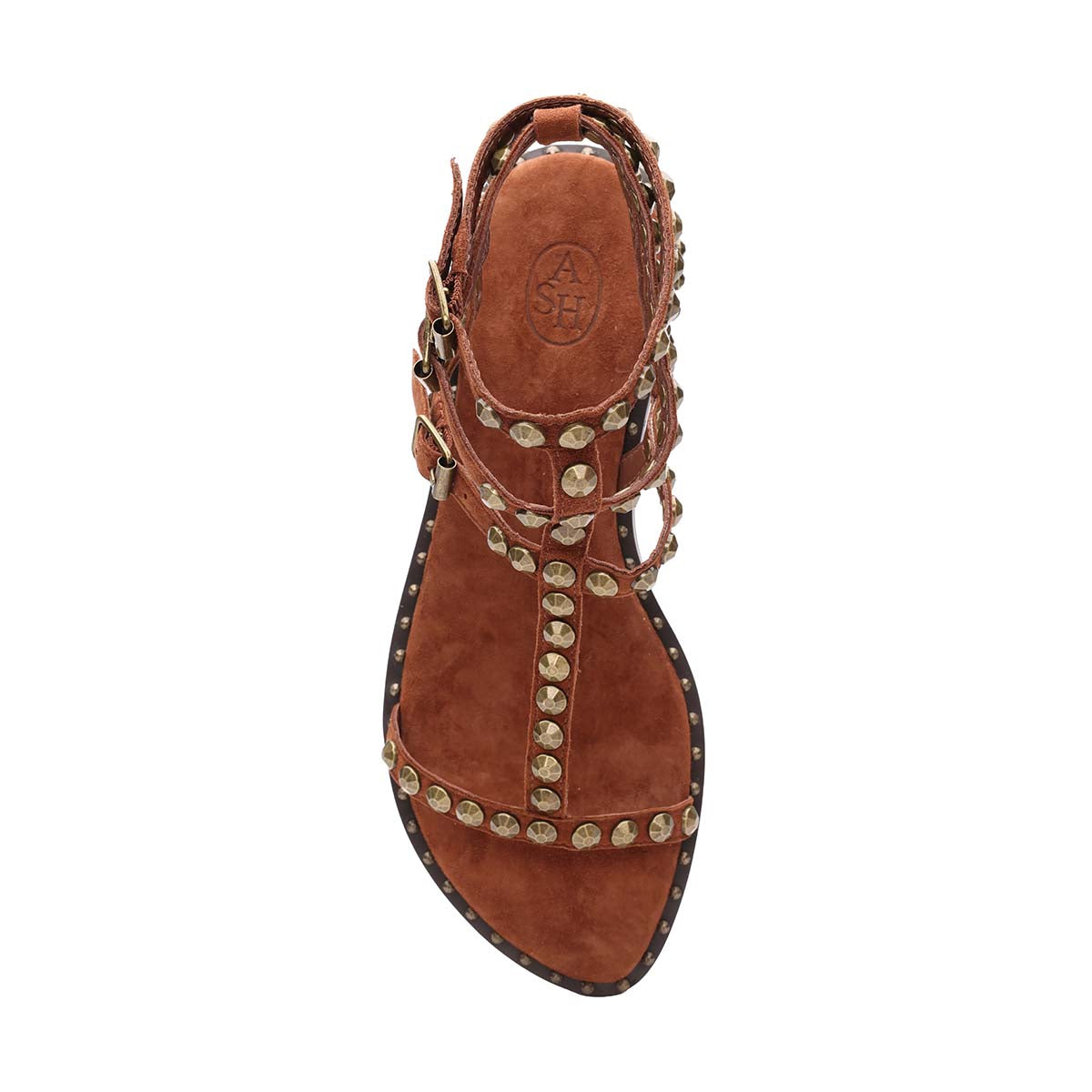 Play 2 Suede Gladiator Studded Flat Sandal