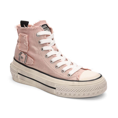Rage Bis Canvas Lace Up High Top Sneakers - Pink - Women's - ASH