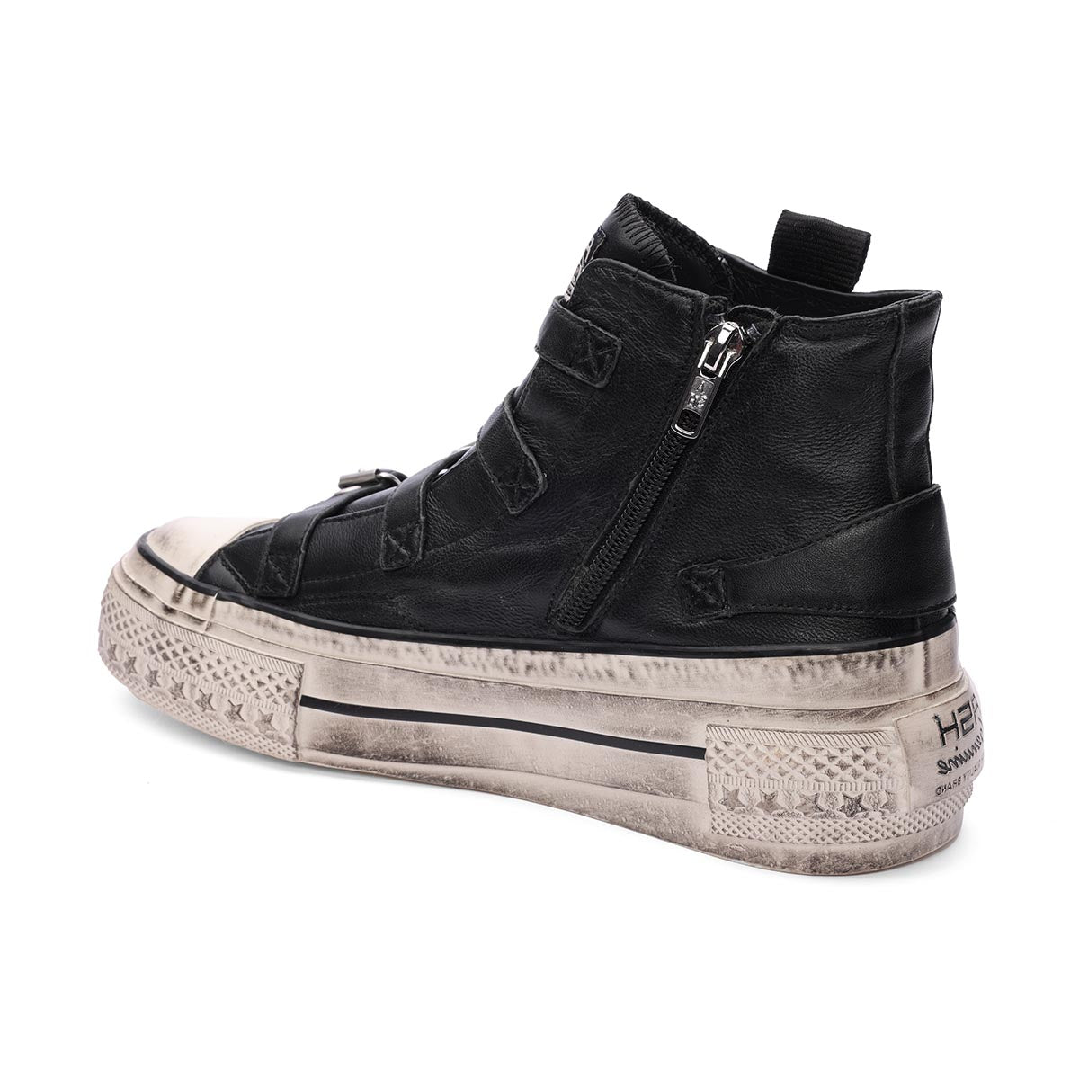 Ash buckle up high top trainers online