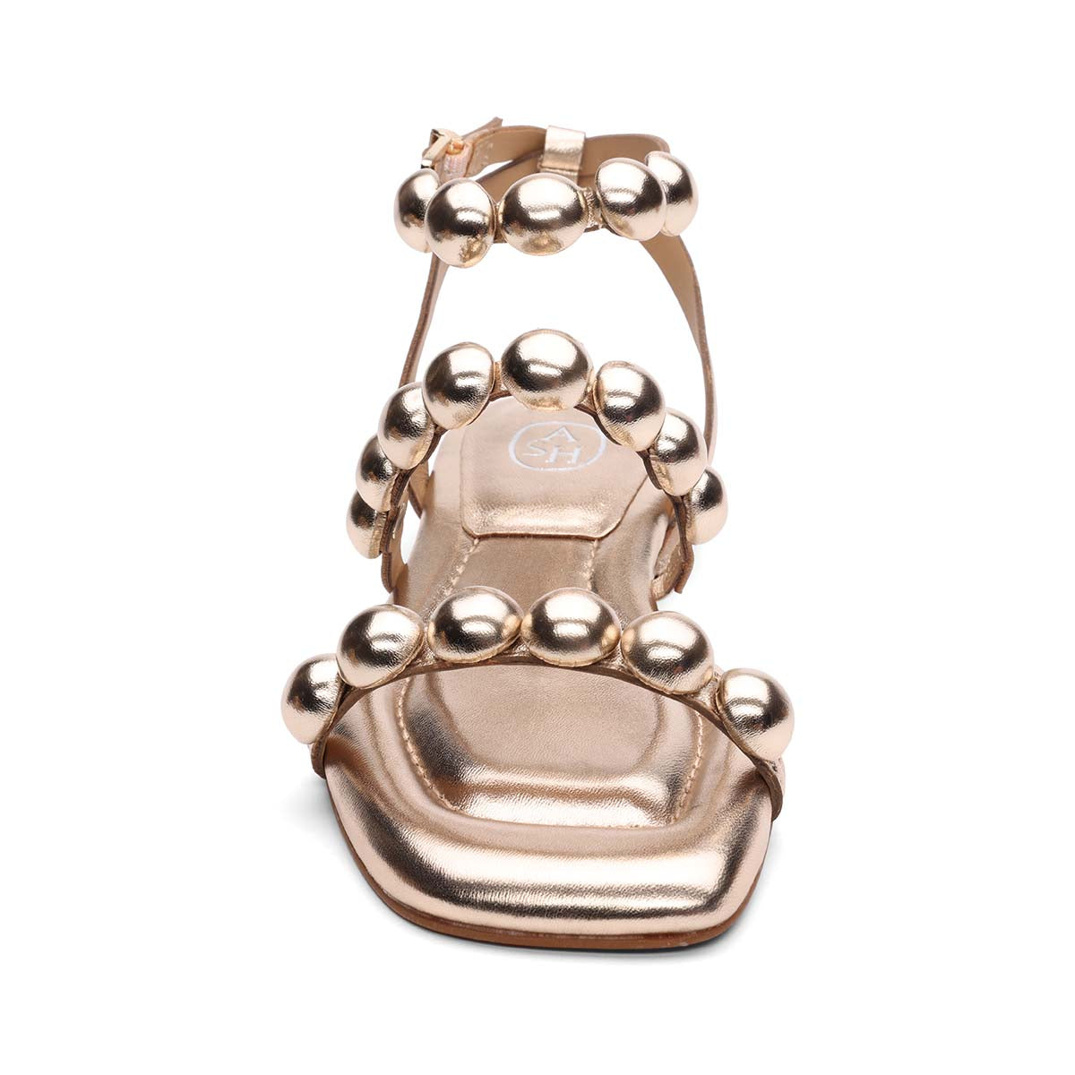 Regy Bis Metallic Ball Embellished Flat Sandal