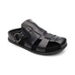 Terry Black Leather Fisherman Sandals - Women's - ASH