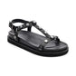 Ugo Studded T-Strap Footbed Sandal - Ash 