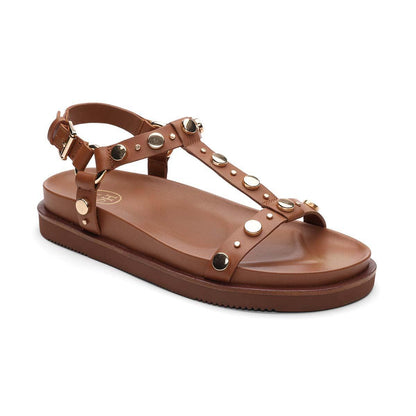 Ugo Studded T-Strap Footbed Sandal - Ash 