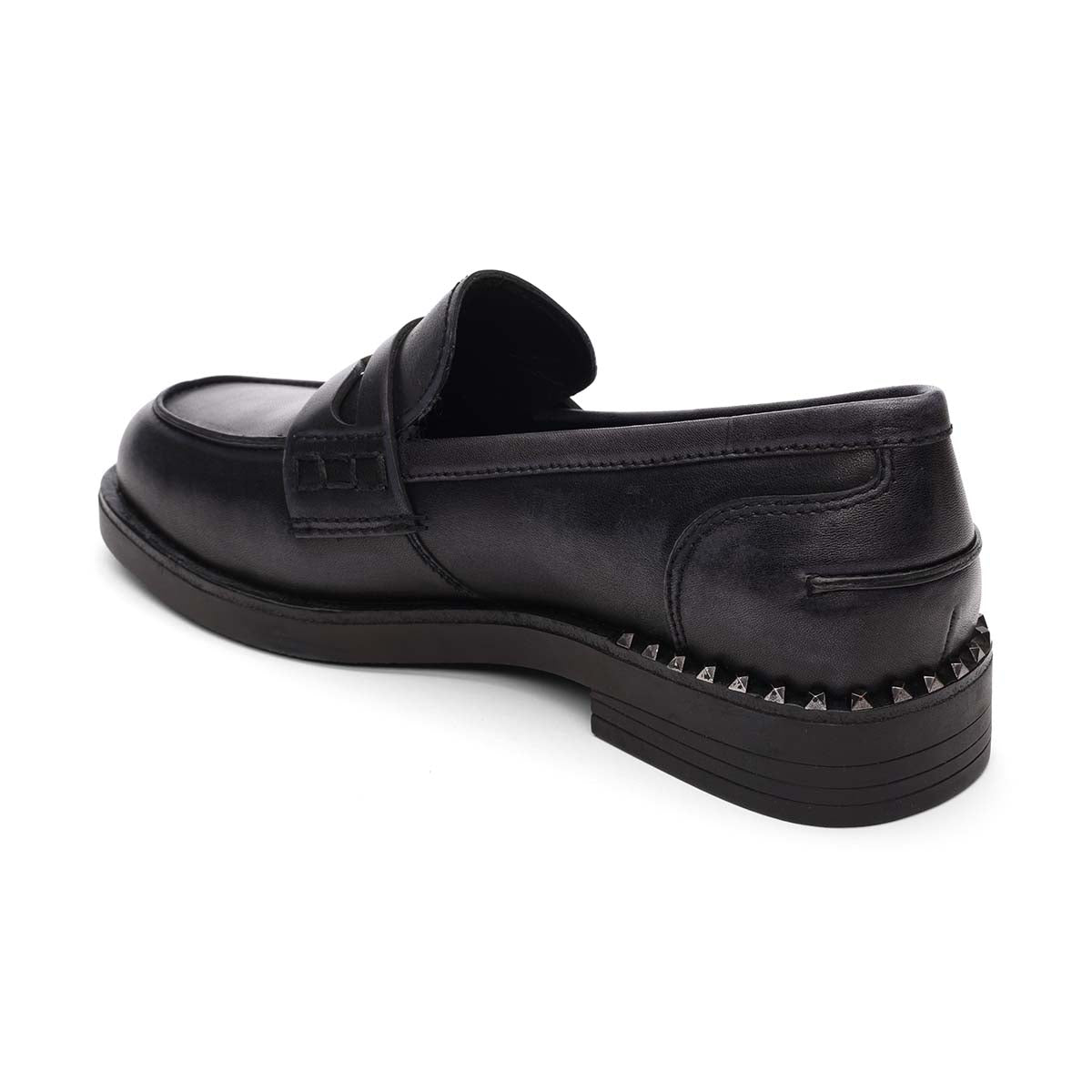 Winona Penny Loafers - Black - Heel - ASH