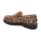 Winona Leopard Loafers - Calf Hair Penny Loafer - Heel - ASH