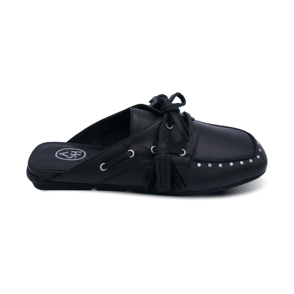 Bavaria Studs Suede Studded-Tassel Suede Mule