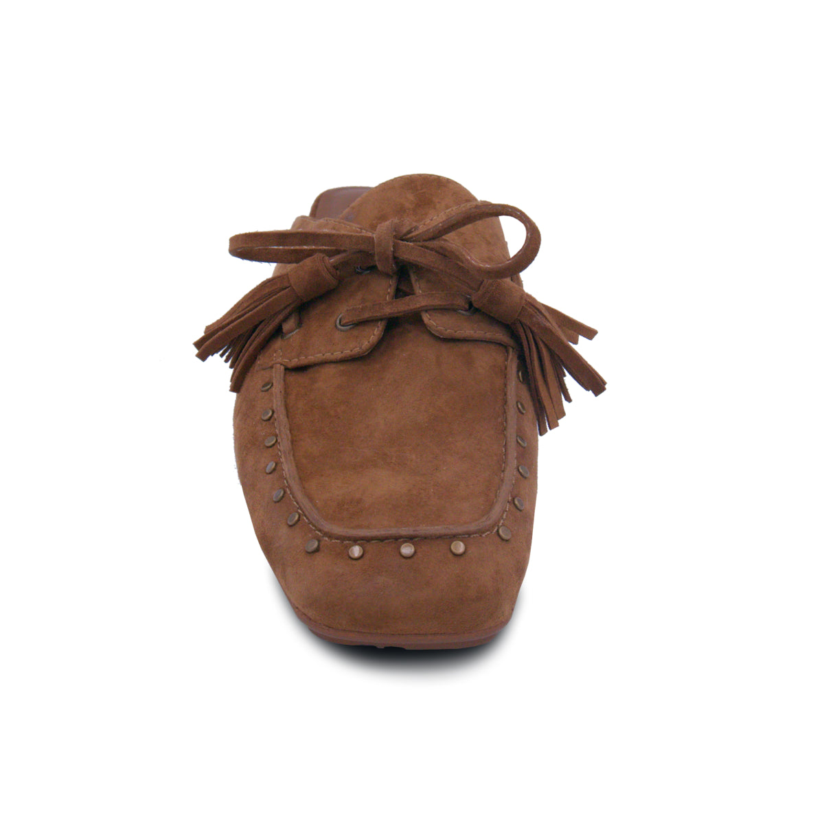 Bavaria Studs Suede Studded-Tassel Suede Mule