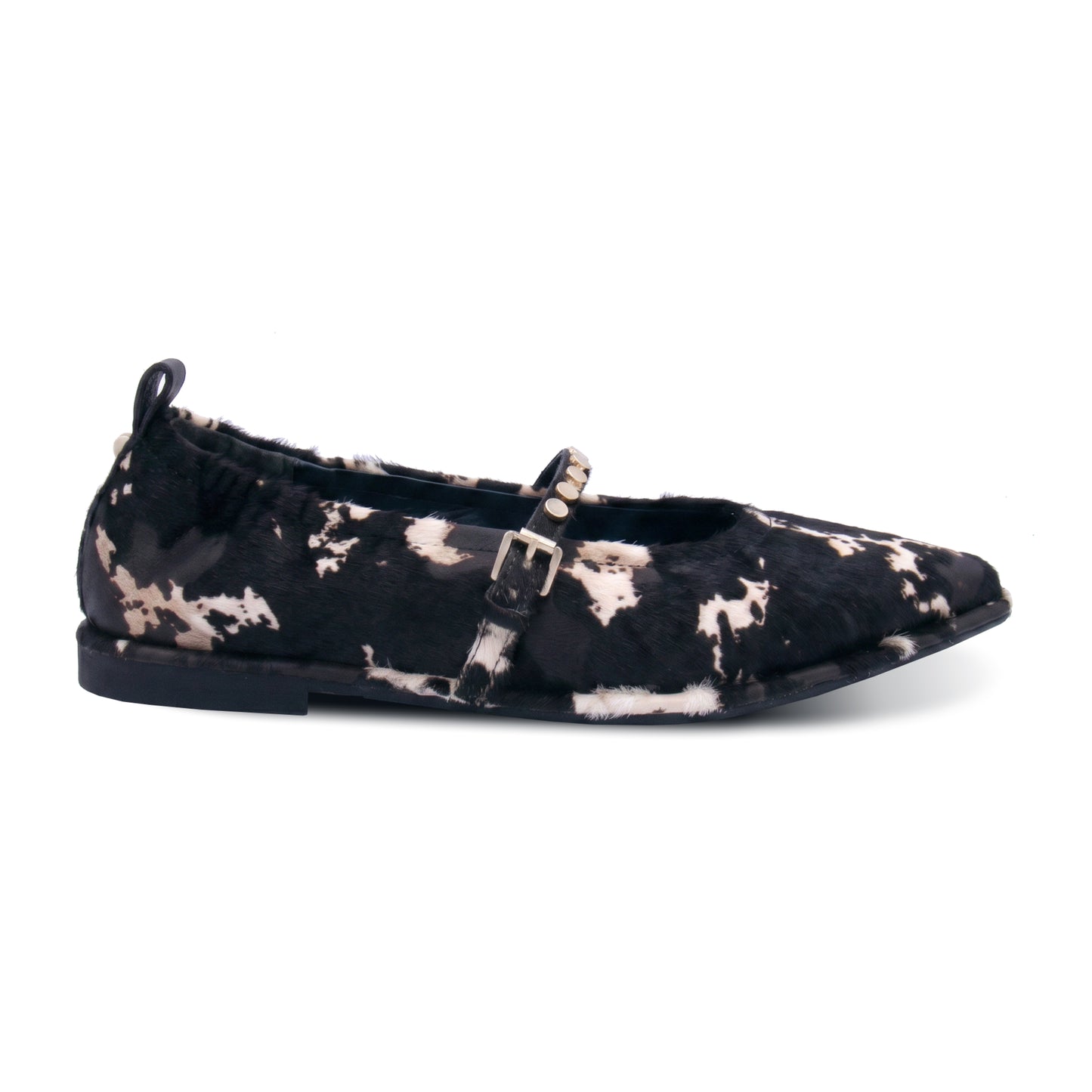 Bella Studs Studded Hair Calf Maryjane