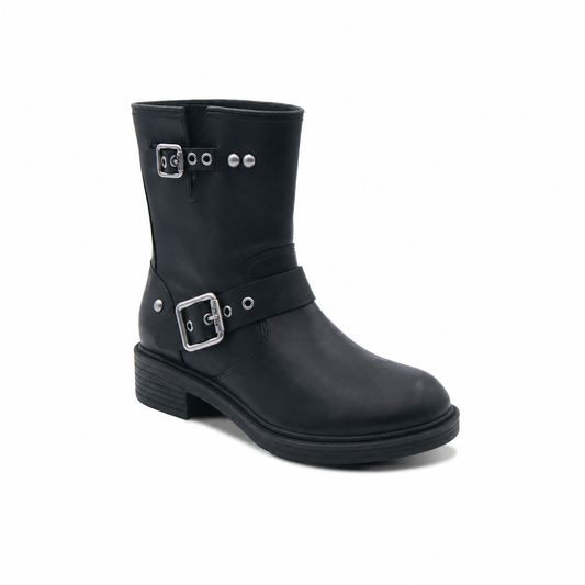 Flame Lily Mid-Shaft Moto Bootie